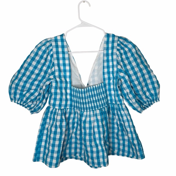 NWT Lilly Pulitzer Sarafina Short Sleeve Top Women’s Size 10 Turquoise Oasis - Picture 5 of 12